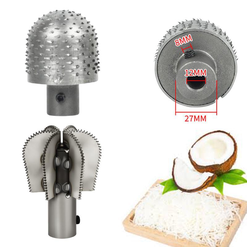 Elektrischer Kokosnussraspler Kopf Ersatz Schwerlast 12/14mm Kokosnussraspler Kopf Rolle Granate Modell Kokosnussraspler Maschine Kopf