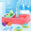 Children's Dishwasher with Automatic Circulating Water, Vegetable Washing Basin, Playing House, Kitchen Toy