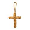 Cotton Rope Braided Pendant Keychain Religious Symbol of Christianity Hand-Woven Braided Keyring Bag Accessories