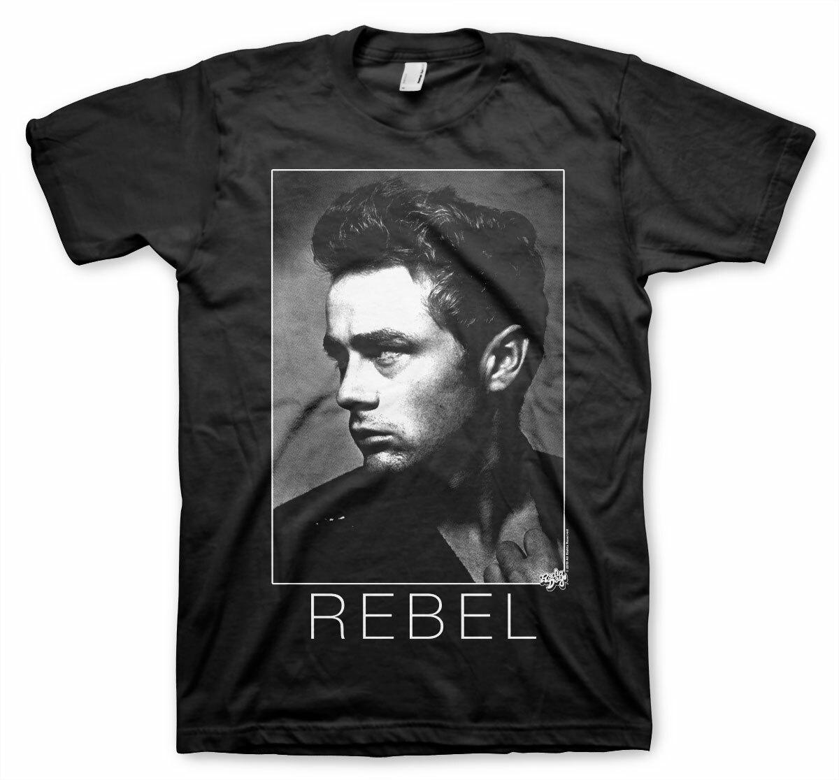 Officially Licensed James Dean Bw Rebel Mens T-shirt S XXL Sizes (Black)- XL