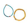Elegant Chinese Minimalist Turquoise Beaded Bracelet for Women - High-End Retro Fashion