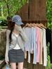 Lace Trim V-Neck Sun Protection Knit Cardigan - Women's Summer Chic Korean Style Lightweight Outerwear