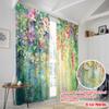 2 Stück, 2D-Flachdruck Vorhangstoff Garten Traumlandschaft Vielseitig Langlebig Polyester (ohne Stange) Geschenke Verwendung für Schlafzimmer, Wohnzimmer