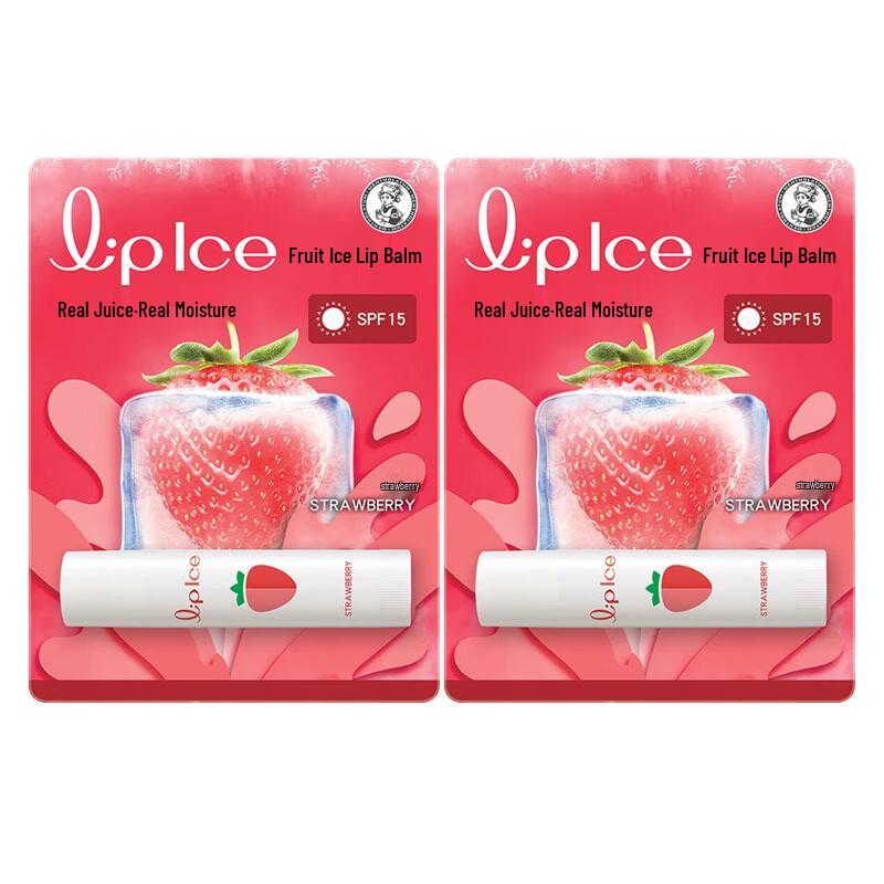 Mentholatum Fruity Ice Lip Balm - Strawberry (2-Pack)