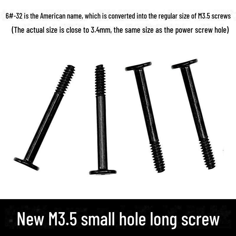 

Длинный винт отсека блока питания для вентилятора корпуса компьютера и водяного охлаждения, M3.5/M3.4, 6#-32 удлиненный крепежный винт New flat head fan long screw