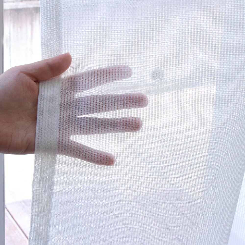Width 100cm x Length 218cm Set of 2 Mirror Lace Curtains with Label Flame-retardant Flame-retardant ue-1645