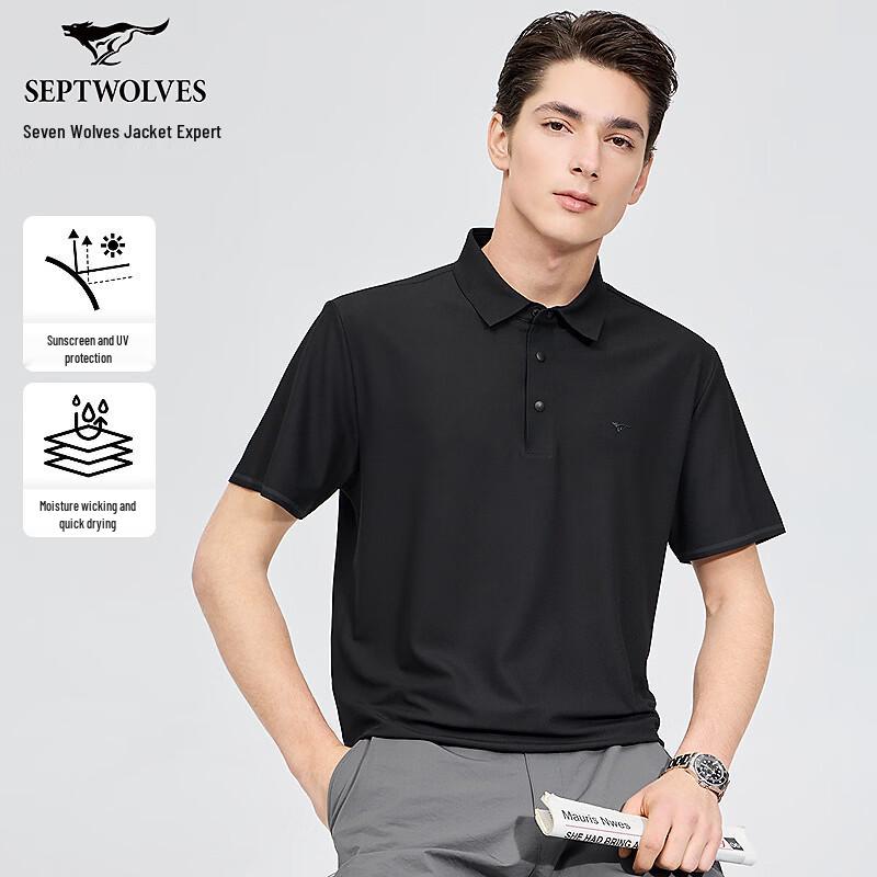 Septwolves Men s Quick-Dry Anti-UV Stretch Polo Shirt 175/92A/XL