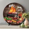 Vintage Metal Wall Art Retro Grill Sign Kitchen Decor Garden Gift