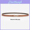 Leather Doublesided Womens Belt For Dress And Pants With Alloy Buckle For Elegant Look