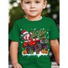 Christmas Children's Clothing Fashion Pattern 3D Print Casual Round Neck Short Sleeved T-Shirts Comfort T-Shirts for Children