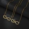 Atoztide Personalized Custom Infinity Name Necklace for Women Stainless Steel Clavicle Pendant Link Chain Birthday Jewelry Gift