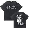 Tricou din bumbac spălat, larg, supradimensionat, pentru bărbați și femei, cu mânecă scurtă, gât rotund, la modă, sosirea tricourilor de vară