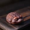 Yixing Purple Clay Tea Pet Lucky Golden Toad Animal Statue Handmade Tea Set Decoration  Tea Accessories