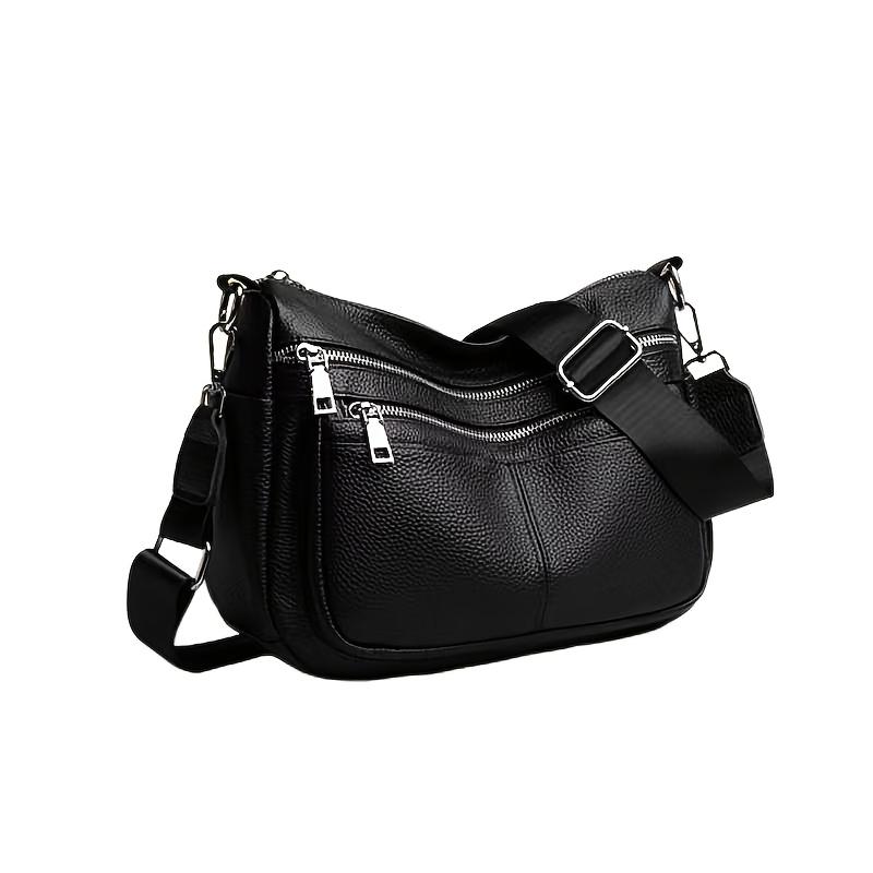 Ledertaschen Echtes Leder Mehrfachfach Umhänge-/Schultertasche für Damen
