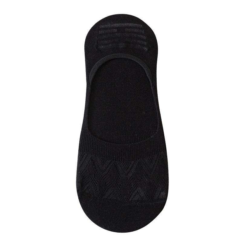 

Летние сетчатые носки-следки для женщин, дышащие, с вырезом, с мелким вырезом, однотонные, невидимые носки, бесшовные короткие носки для женщин 1 pair чёрный