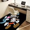 1pc Ghost,Coffee,Cuphead Office Carpet Soft Polyester Non slip Machine Washable Indoor Carpet Living