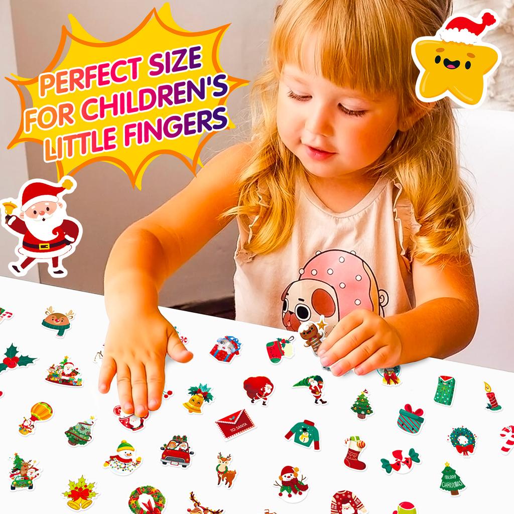 50pcs Holiday Christmas Theme Sticker for Phone Laptop Car Kids Xmas Waterproof Sticker