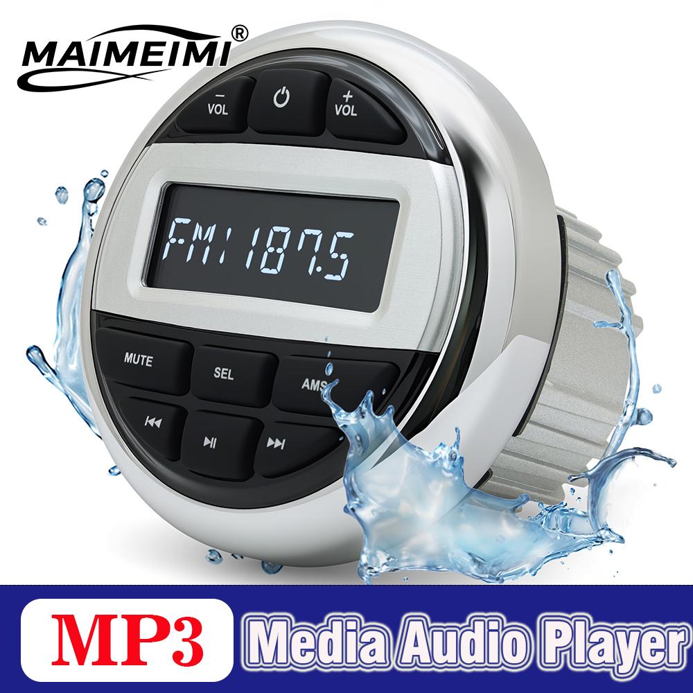 Boat Radio MP3&MP5 Media Player Marine Stereo Bluetooth-compatible AUX USB Waterproof Widely AM FM RDS Receiver For Yacht ATV