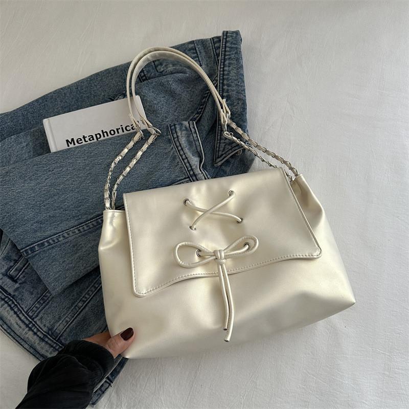 Stylish Korean Minimalist Solid Color Handbag For Women Casual Spring And Summer 2024