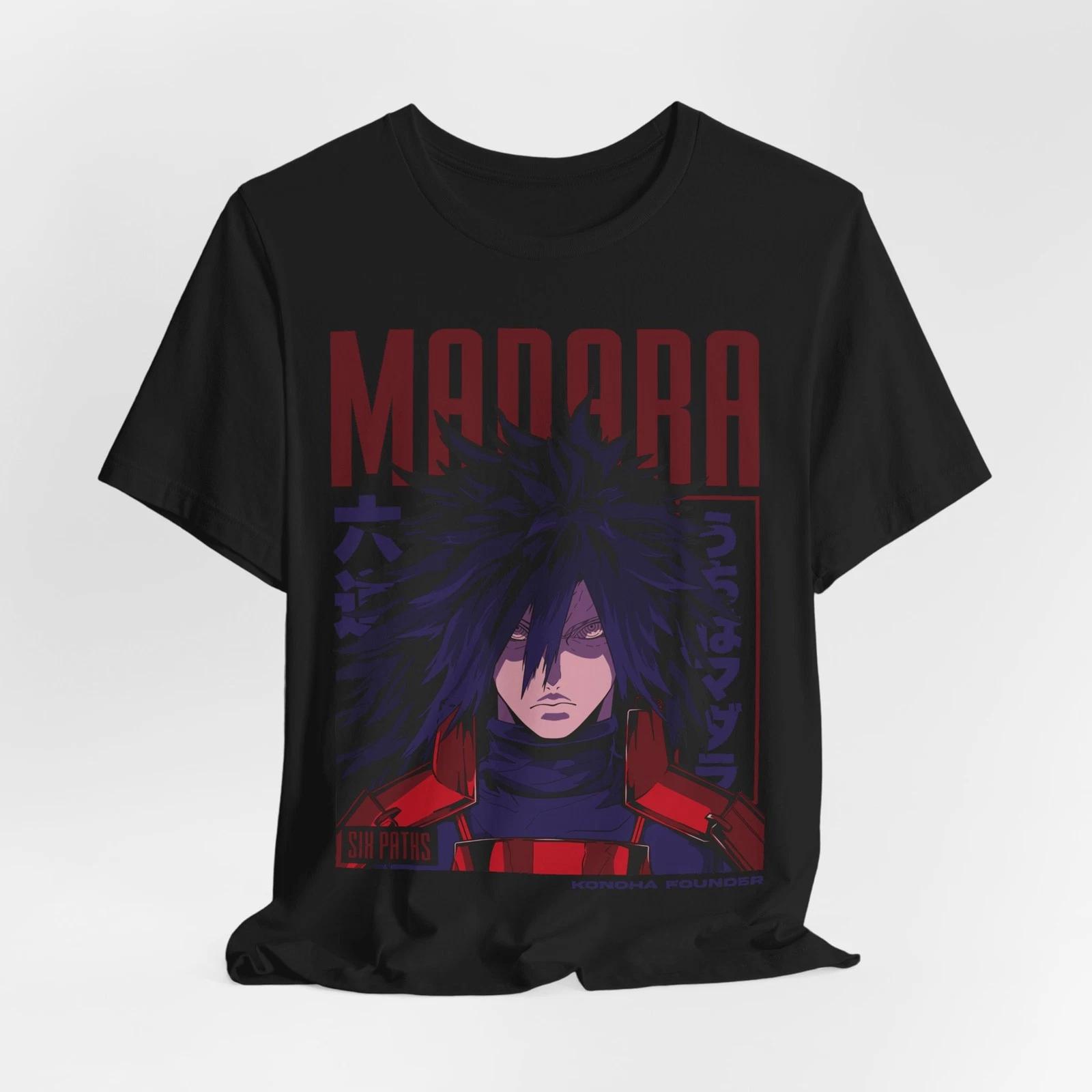 Anime-Inspired Unisex Jersey Tee - Madara Graphic Shirt, Casual Wear, Gift [...] 2XL
