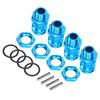 4pcs Aluminum Alloy 17mm Hex 23mm Wheel Extension Adapter for 1Celsius8 RC Car Model