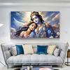 Radha Krishna Art Poster Prints For Living Room Home Decor India Traditional Mythic Culture Lord Canvas Painting Wall Art Gift