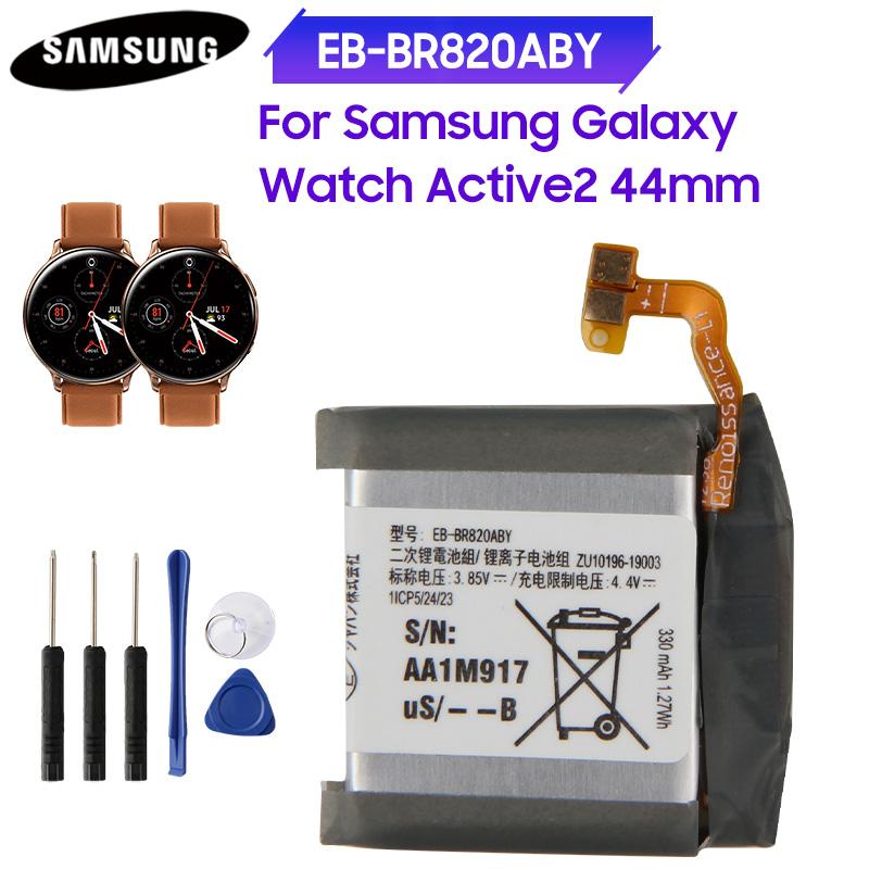 

Original Replacement Battery EB-BR820ABY For Samsung Galaxy Active 2 Active2 SM-R820 SM-R825 44mm SmartWatch Battery 340mAh