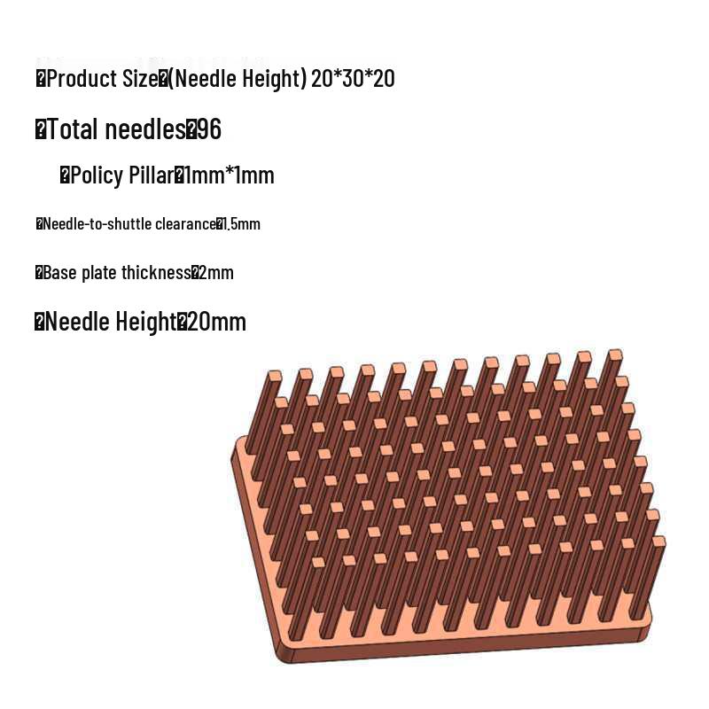 Purple Mini IC Chip Overclocking Heatsink for Motherboards