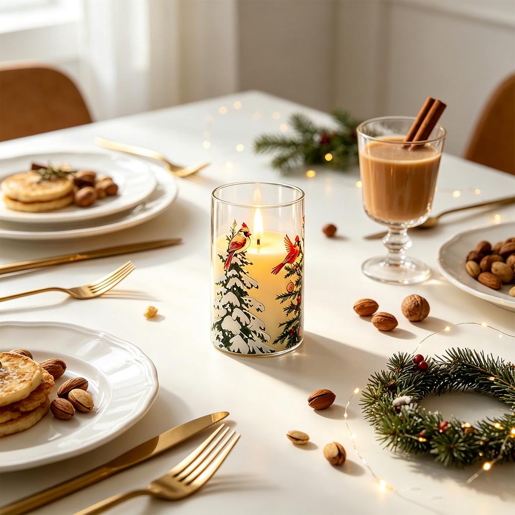 Flameless LED Candles for Christmas Decorations - Electronic Faux Candle Lights for Holiday, Mantel, Table Centerpiece