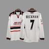 Retro Long Sleeve Football Jersey - Beckham Zidane Messi Ronaldo Classic Soccer Shirt