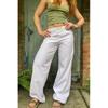 Womens Wide Leg Striped Casual Pants High Waist Loose Fit Street Style 2026
