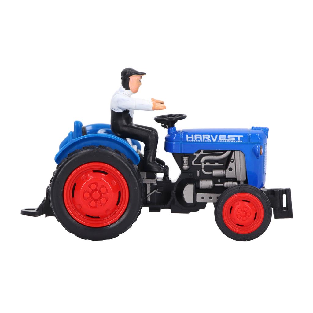 Simulation Tractor Vehicle Model Sturdy Alloy Engineering Farmer Car Toy for Children