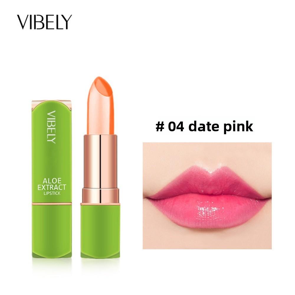 VIBELY Aloe Vera Moisturizing Warm Color Changing Jelly Lipstick Moisturizing Lip Gloss Lip Care Lip Care Lip Balm