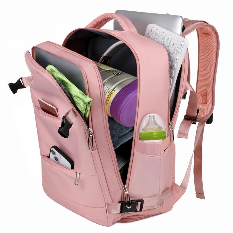 Mummy Bag Nappy Backpack Large Capacity Cabin Bag for Travel Includes Shoe Storage Multilayer Separation Waterproof Diaper Bag
