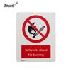 Anseri "No Fire" Safety Warning Sign (ABS Plastic)