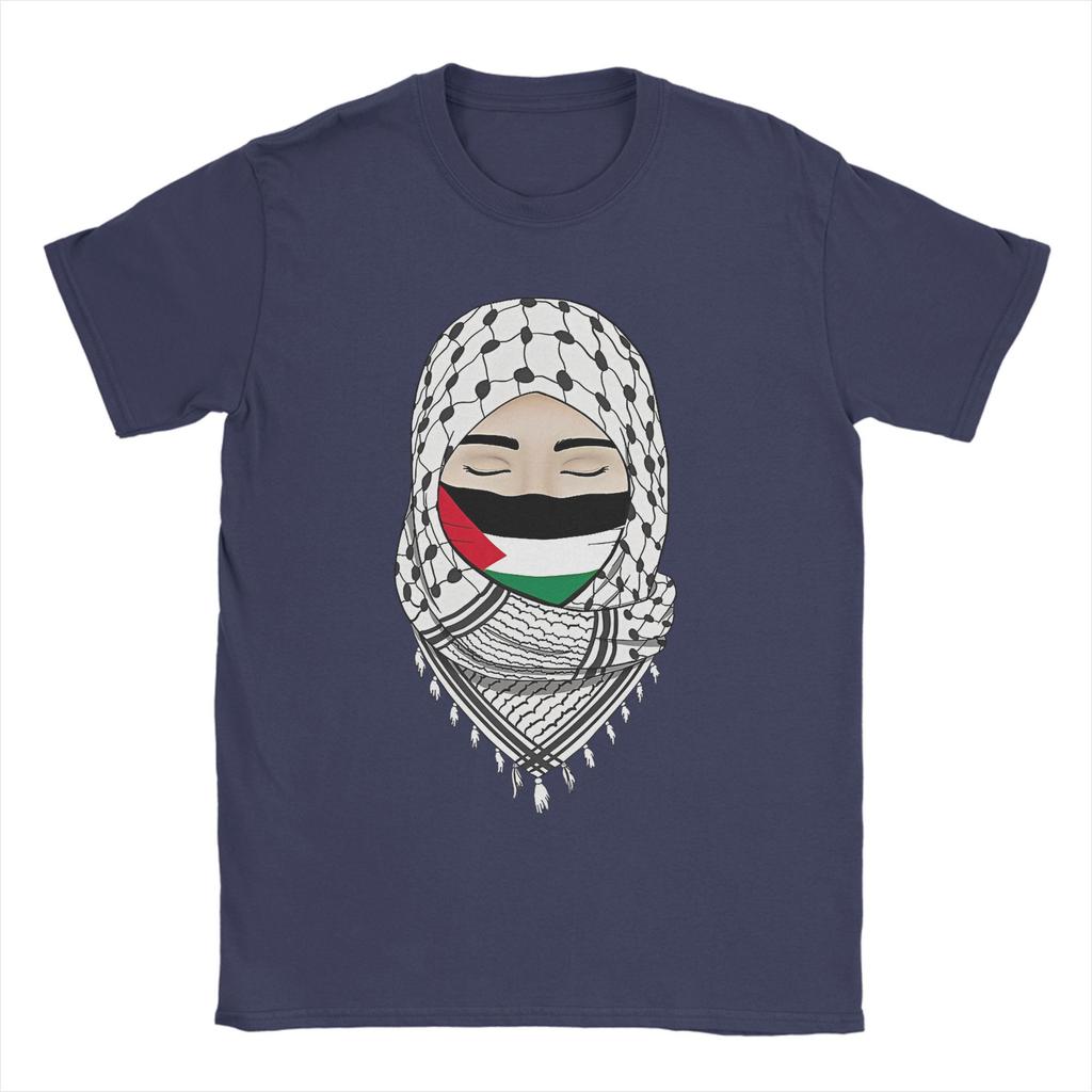 Palestina Gaza Palestinská vlajka Tričko Letní trička Dospělé Bavlna O-výstřih 4XL 5XL 6XL Top Trička Krátký rukáv Úžasné tričko