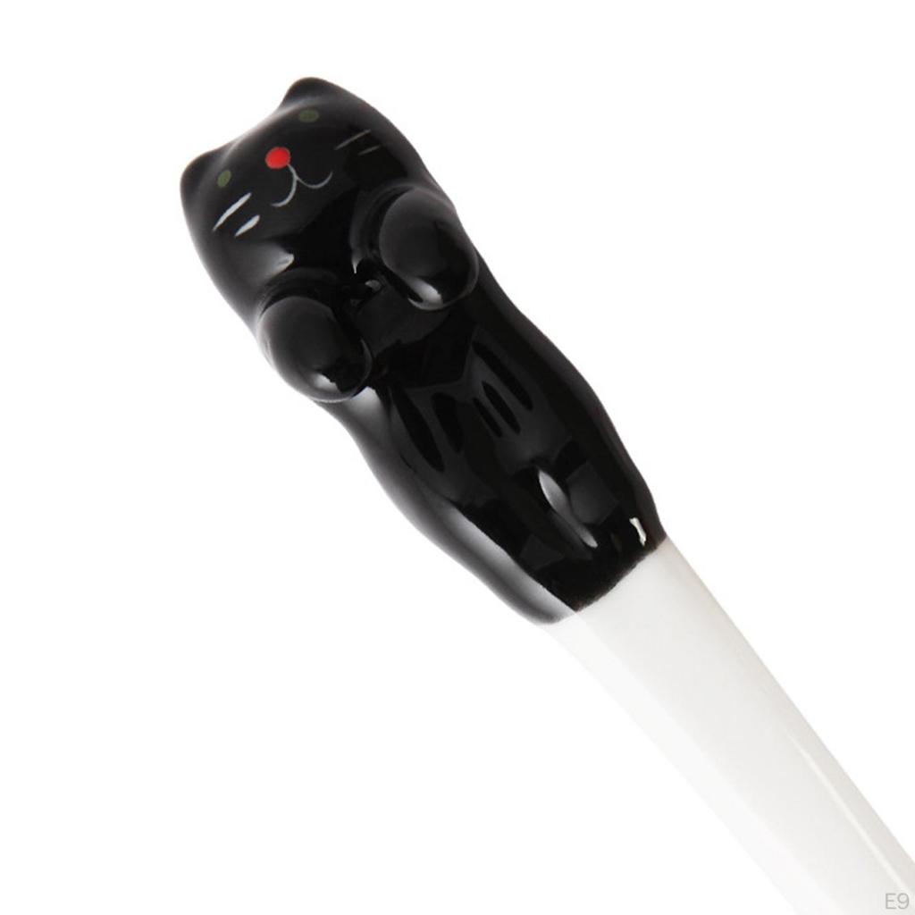 Spoon Cute Ceramic Cat Head Spoon, Lovely Ice Dessert for Stirring and sugar