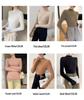 Women's Seamless Cashmere Slim-Fit Knitted Sweater - Half-High Collar Base Layer, 2025 Collection