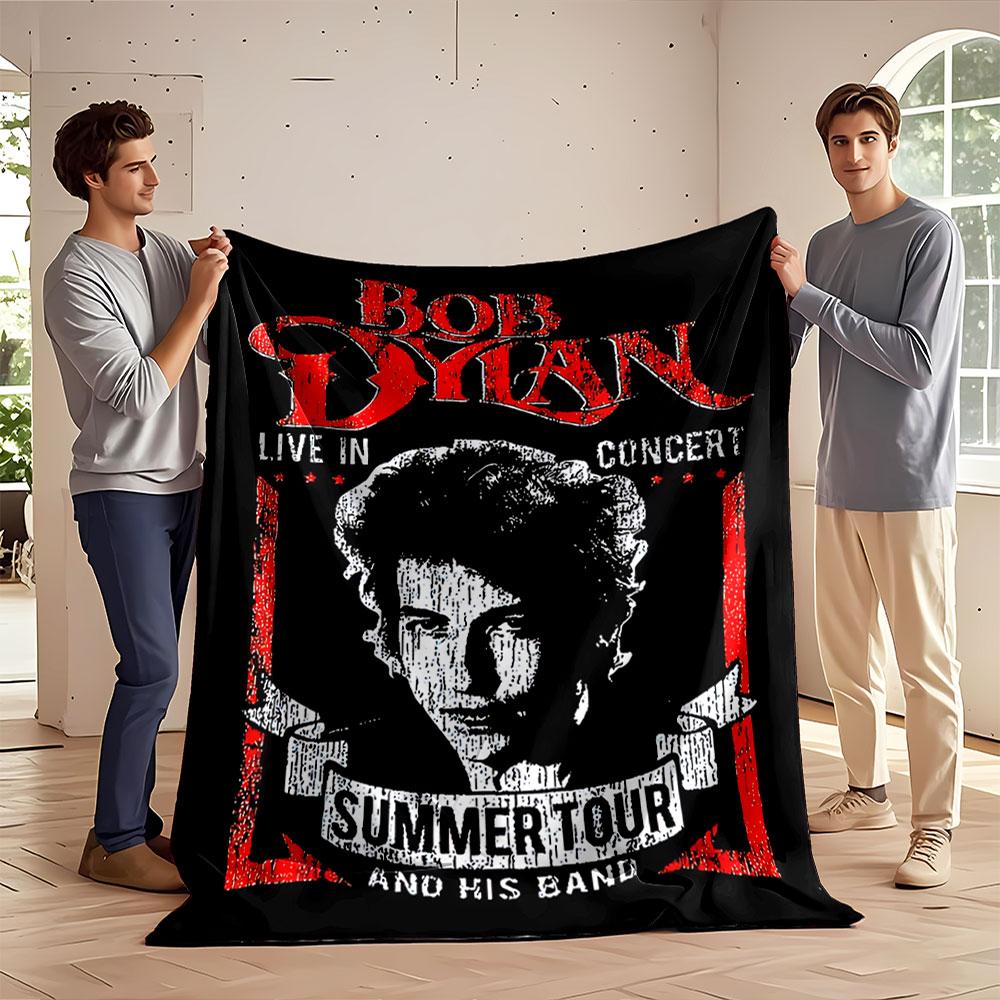 Bob Dylan Live Concert Blanket for all seasons blanket lunch break throw gift