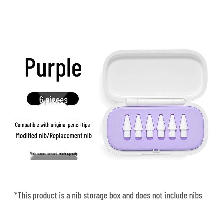 Original Capacitive Pen Nib Replacement & Storage Box for iPad Pencil, Compatible with Apple Pencil.