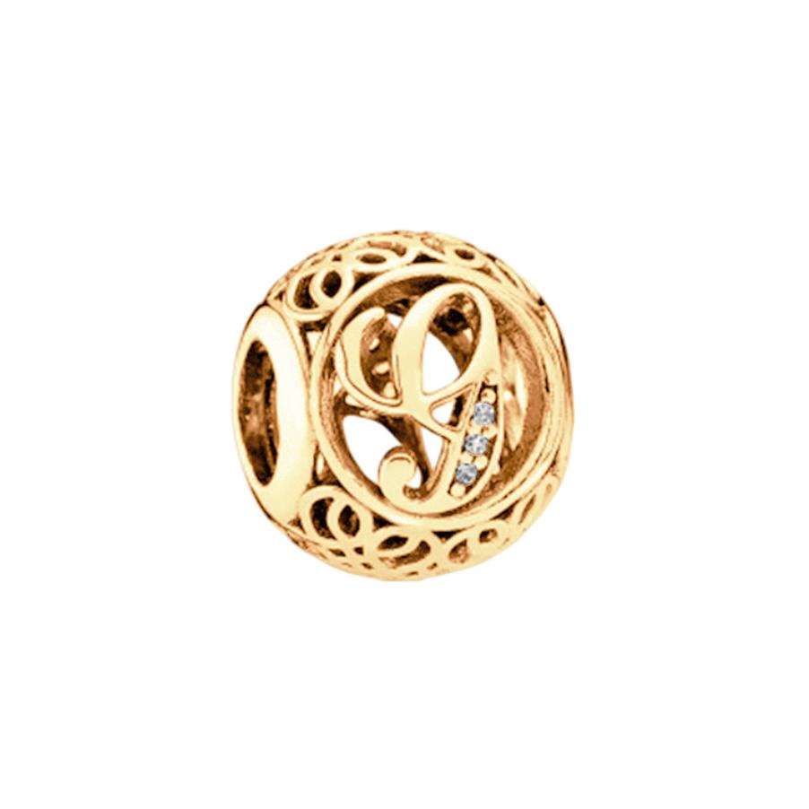 Fine Sparkling Spherical A-Z 26 Lucky Letters Charm Beads Fit Original European Bracelets Diy Women Jewelry Gifts