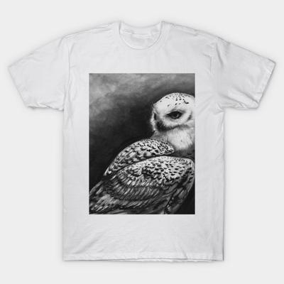 T Shirt Women Snowy Owl Harajuku Print Kawaii Tshirt Summer Short Sleeve Female T-Shirt Top Tee