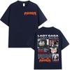 Lady Gaga Mayhem Tour Album 2025 Graphic T Shirts Unisex Women Vintage High Quality Clothing T-shirt Hip Hop Oversized Cotton Tees