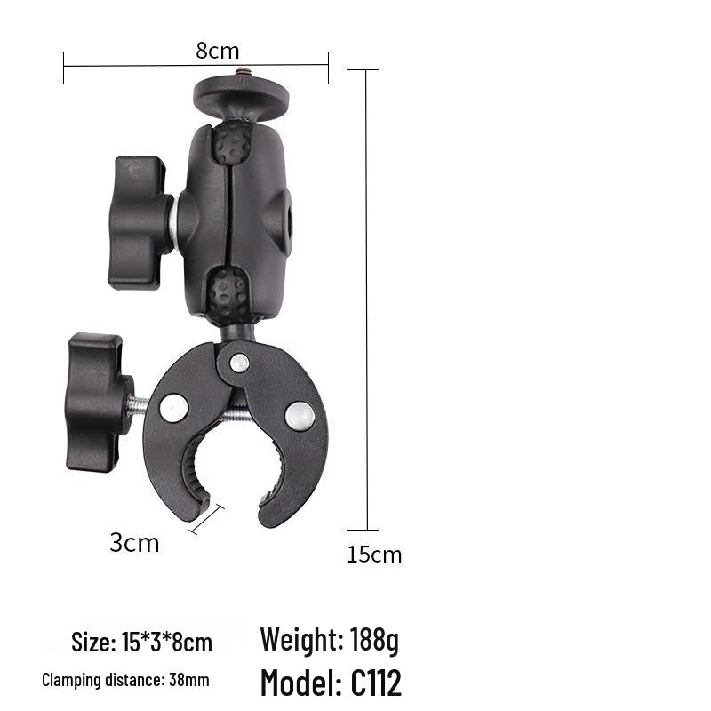 OLOEY Outdoor Anti-Shake Camera Clamp Mount with Ball Head