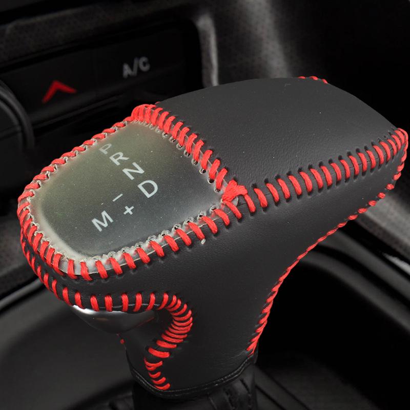 Cross-Border Genuine Leather Gear Shift Boot & Knob for Dodge Challenger, Charger & Durango