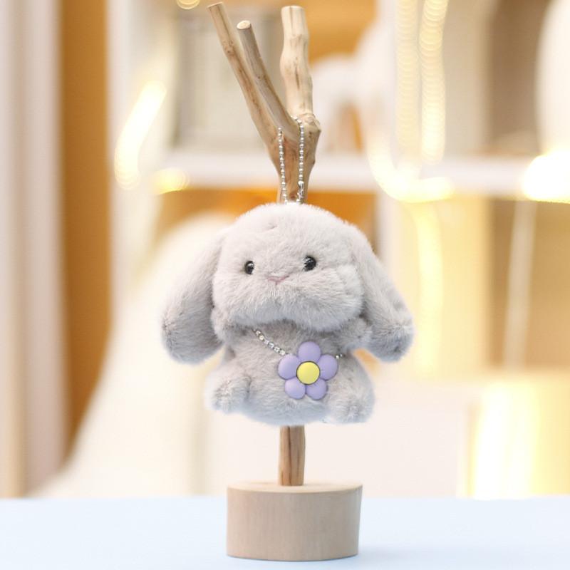 Toy Plush Bunny Keychain With Pp Cotton Filling For Kids Stuffed Gift Animal