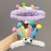 Funny Plush Hair Claw Furry Barrette Crab Headwear Winter Hair Clip Cartoon Eyes Cute Sweet Hairpin Women Girl Hair Accessory