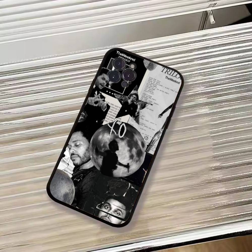 T-THE Weekend Singer Phone Case For iPhone 17,16,15,14,13,12,11 Plus,Pro Max,XS,Soft Silicone Black Cover