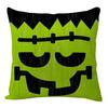 Home Decoration Halloween Theme Funny Face Printing Pattern Cushion Covers For Sofa Bedroom Car Pillow Covers