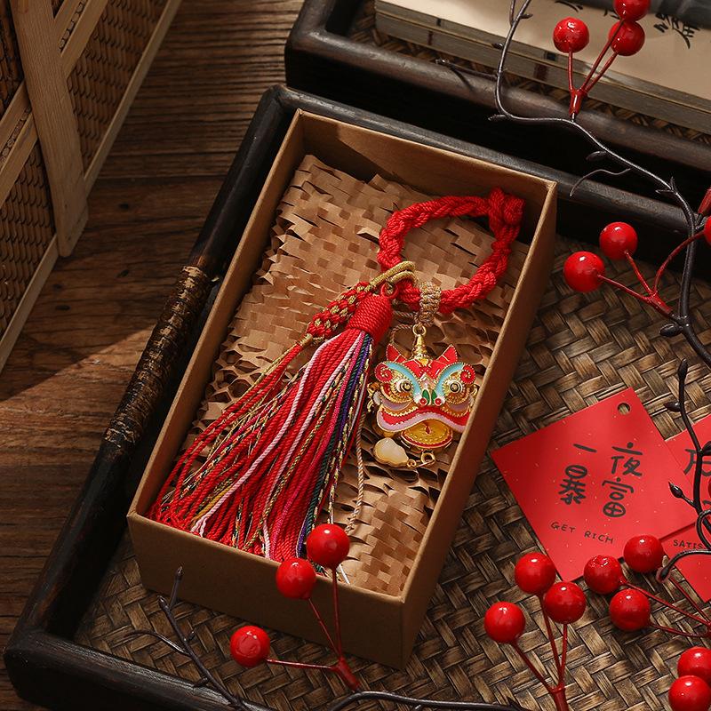 

New Year s Decoration Small Pendant Spring Festival Atmosphere Car Ornament Scene Layout Small Broom Pendant New Year Decor